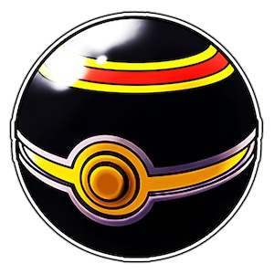 Luxury Ball | Poke Ball Cute Anime Sticker | Waterproof Vinyl Decal for Laptop, Water Bottle, Car, Gamer Gift