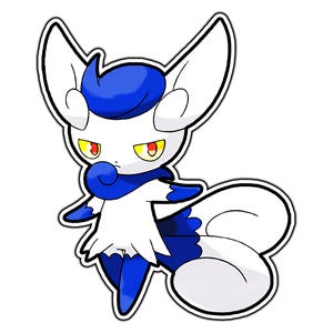 Meowstic Female Cute Anime Sticker | Waterproof Vinyl Decal for Laptop, Water Bottle, Car, Gamer Gift
