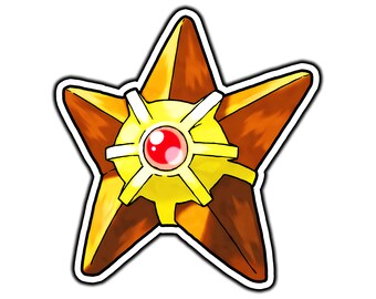 Staryu Cute Anime Sticker | Waterproof Vinyl Decal for Laptop, Water Bottle, Car, Gamer Gift