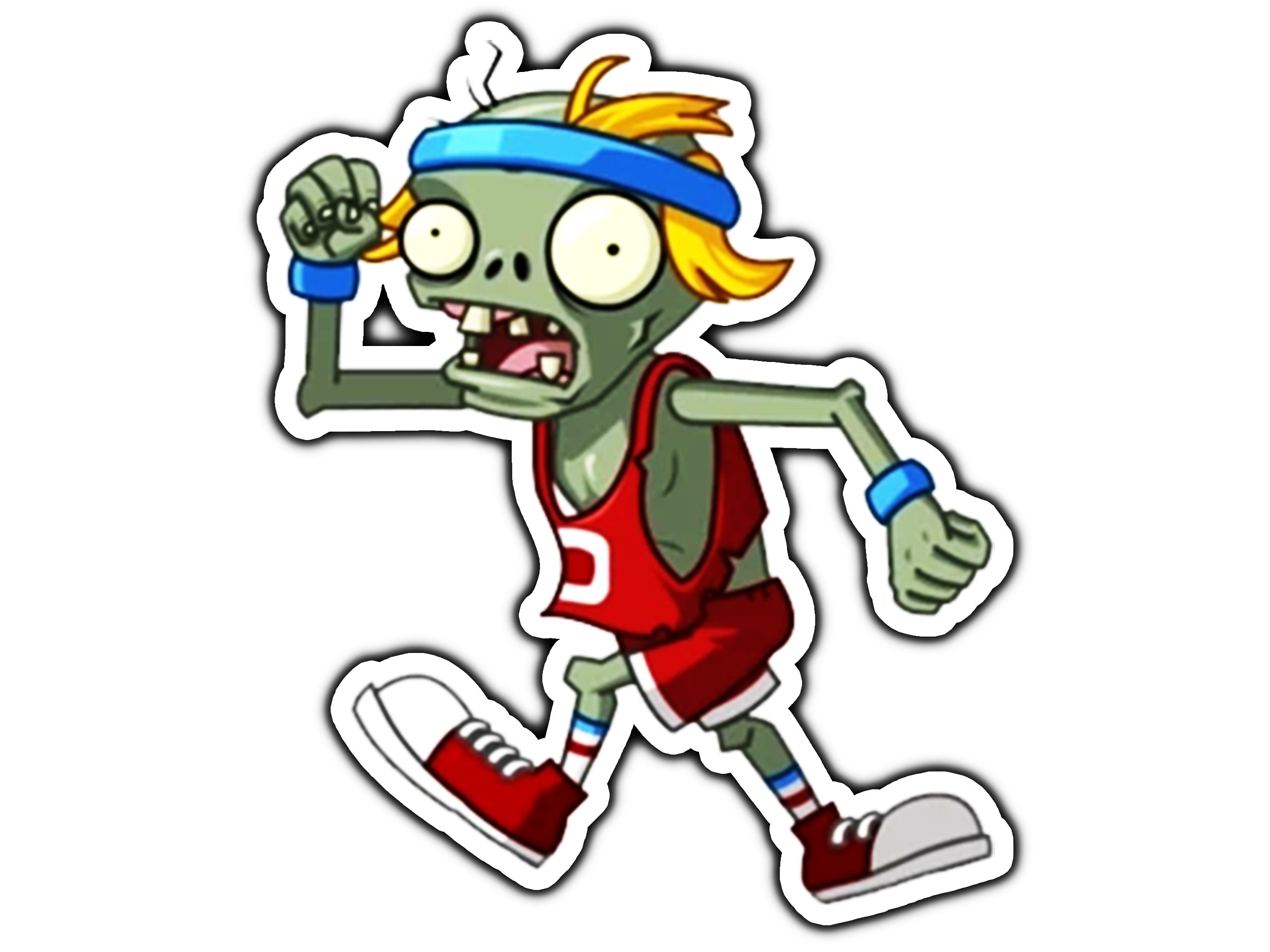 Pole Vaulting Zombie Sticker Water Proof Weather Proof Etsy