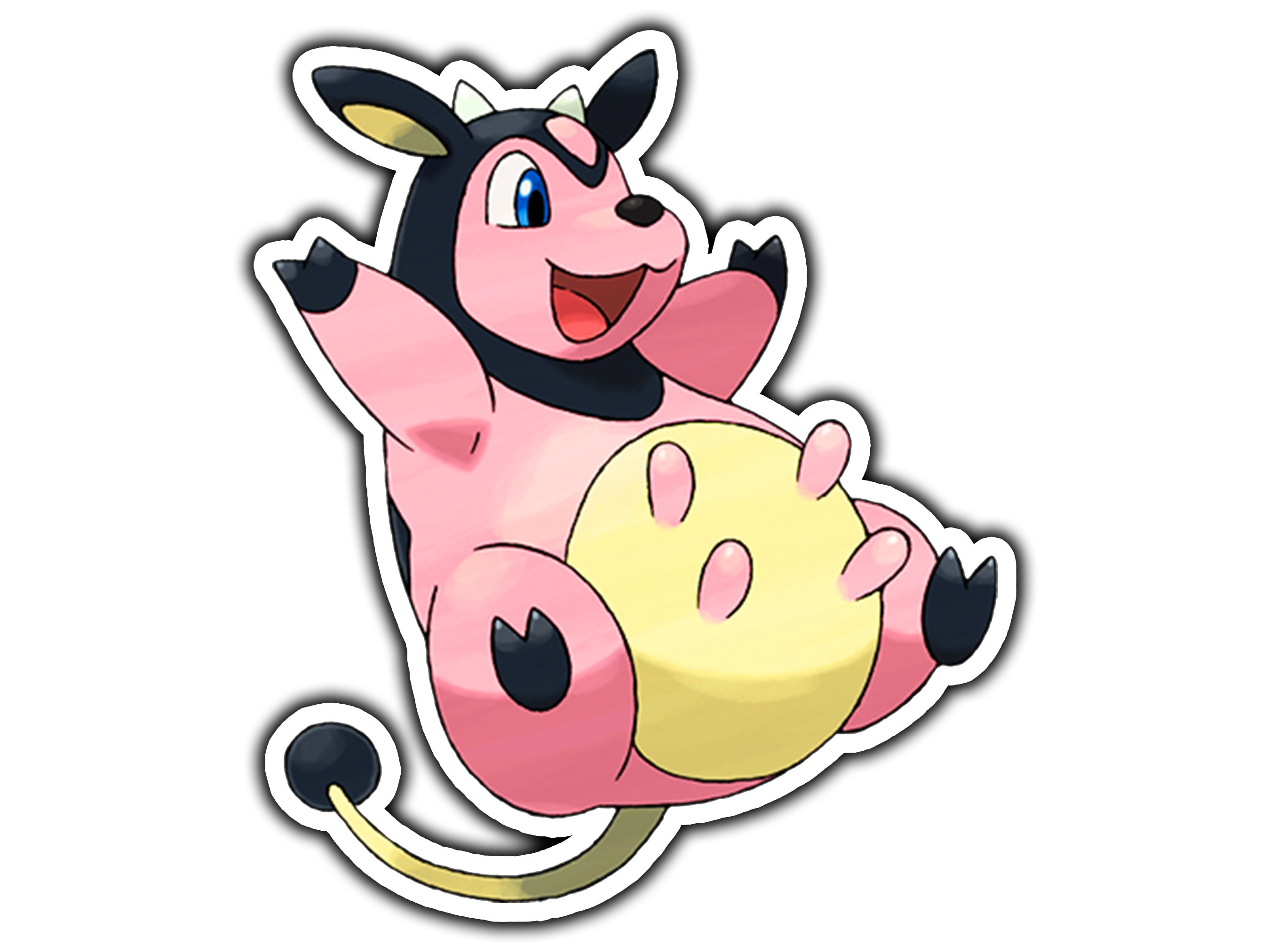 Moomoo Milk Milktank Farms Pokemon Sticker 3 Matte 