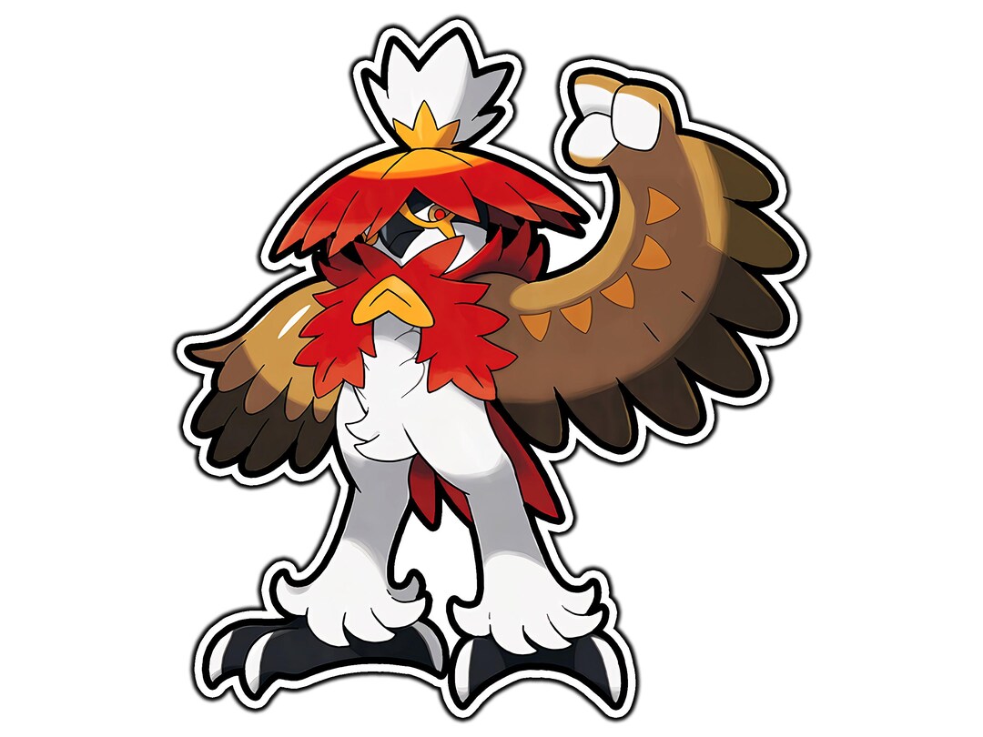 Decidueye Hisuian Cute Anime Sticker Waterproof Vinyl Decal For Il Qhky 