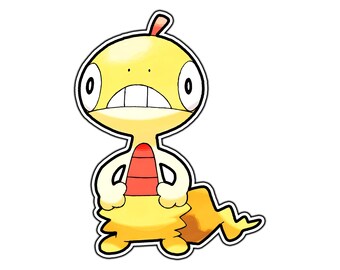 Scraggy Cute Anime Sticker | Waterproof Vinyl Decal for Laptop, Water Bottle, Car, Gamer Gift