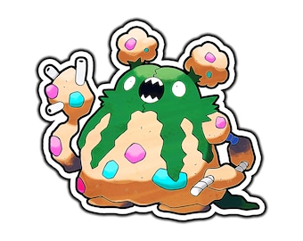 Garbodor Cute Anime Sticker | Waterproof Vinyl Decal for Laptop, Water Bottle, Car, Gamer Gift