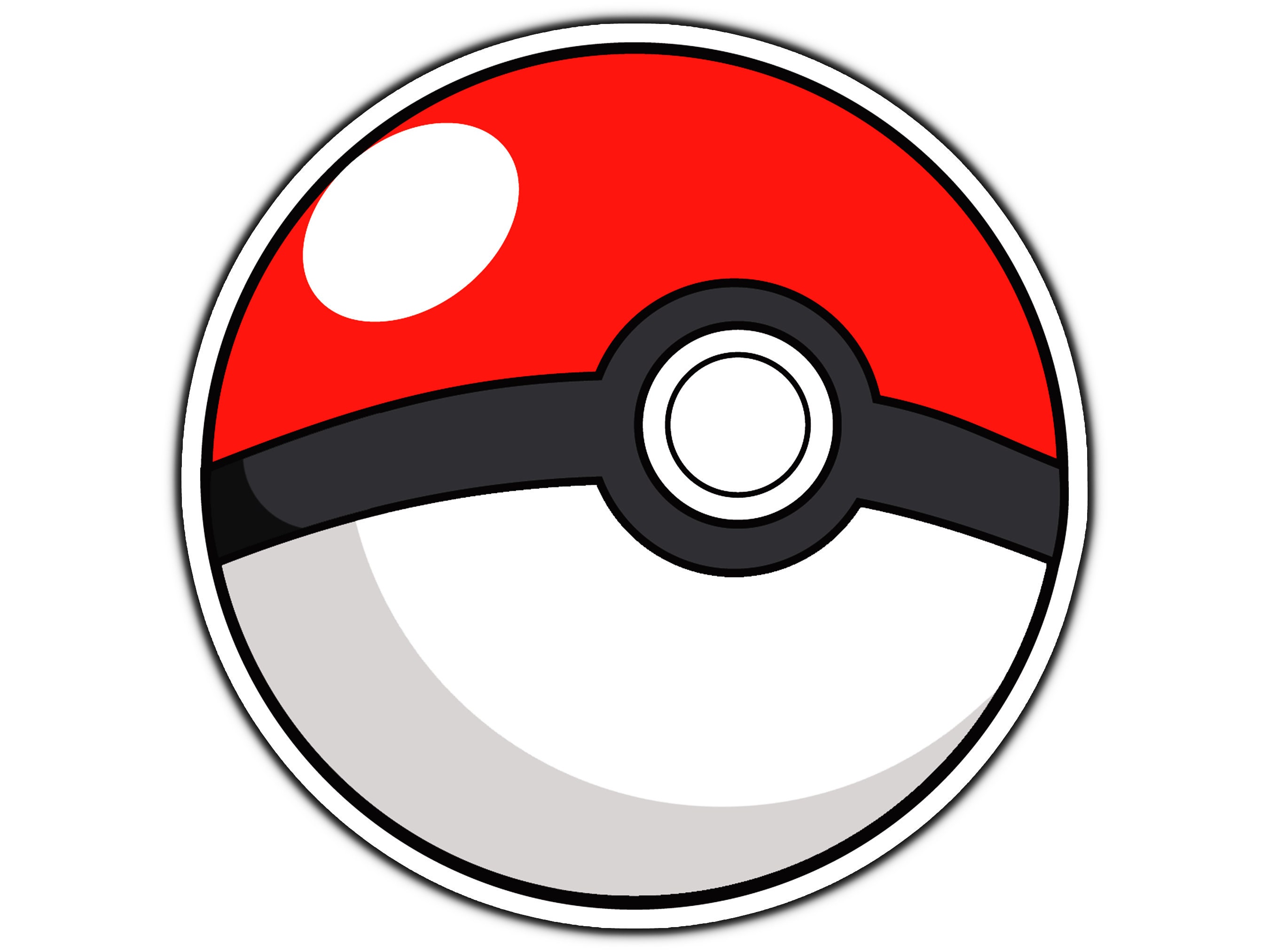 3.5 Pokémon Poké Ball Icon Symbol Vinyl Decal Art for Cars