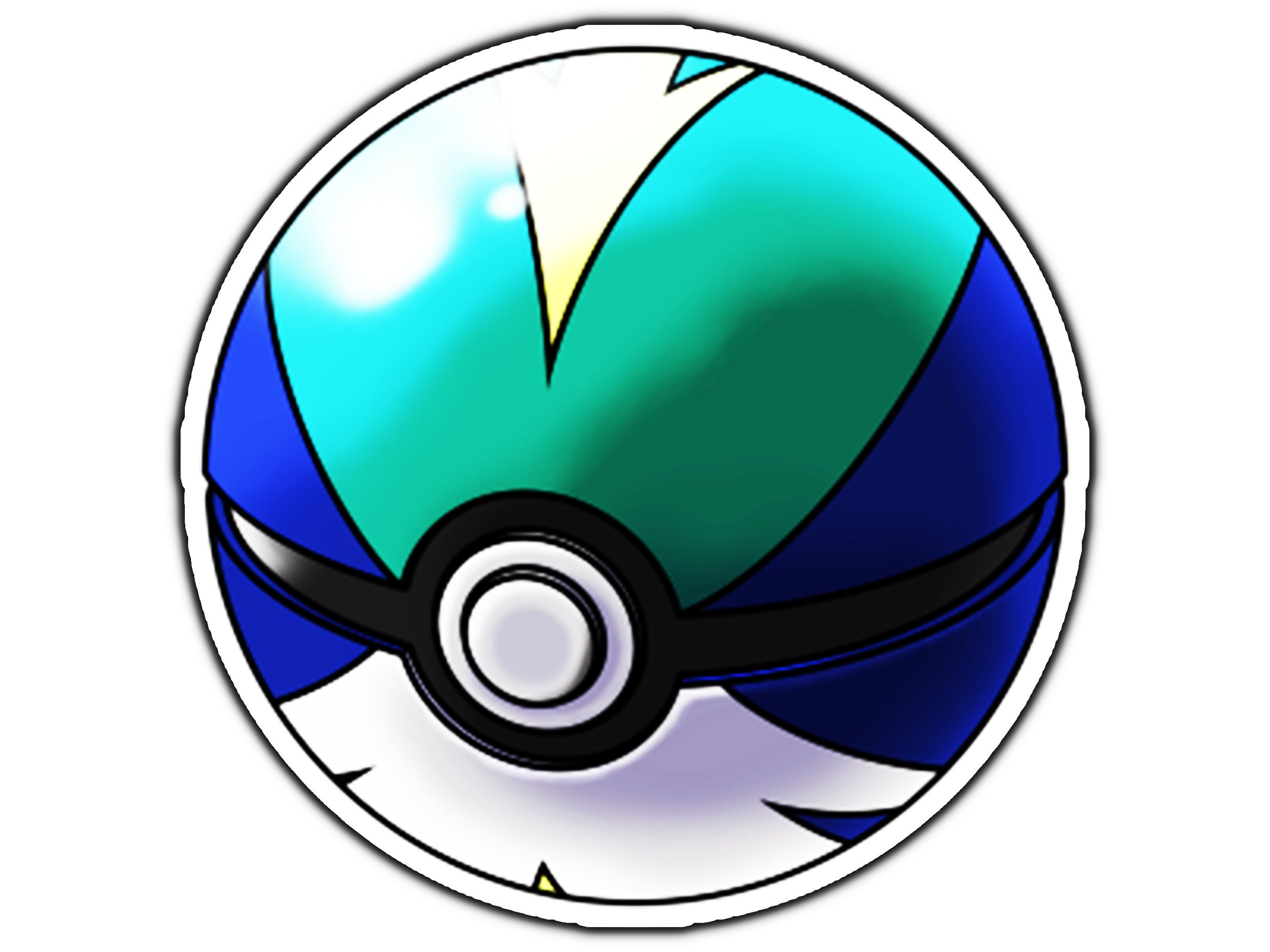 Typing Ball Poke Ball Sticker Water Proof Weather Proof 