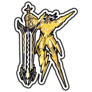 Jupitermon Anime Sticker | Waterproof Vinyl Decal for Laptop, Water Bottle, Car, Gamer Gift