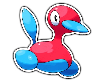 Porygon2 Sticker |  Die-Cut, Water Proof, Weather Proof, Vinyl Sticker Decal, Gifts For Him, Gifts For Her