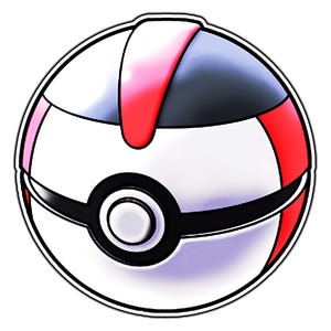 Timer Ball | Poke Ball Cute Anime Sticker | Waterproof Vinyl Decal for Laptop, Water Bottle, Car, Gamer Gift