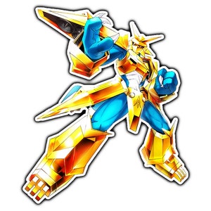 Magnamon Anime Sticker | Waterproof Vinyl Decal for Laptop, Water Bottle, Car, Gamer Gift
