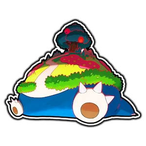 Snorlax Gigantamax Cute Anime Sticker | Waterproof Vinyl Decal for Laptop, Water Bottle, Car, Gamer Gift