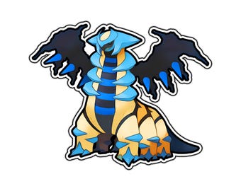 Shiny Giratina Altered Cute Anime Sticker | Waterproof Vinyl Decal for Laptop, Water Bottle, Car, Gamer Gift