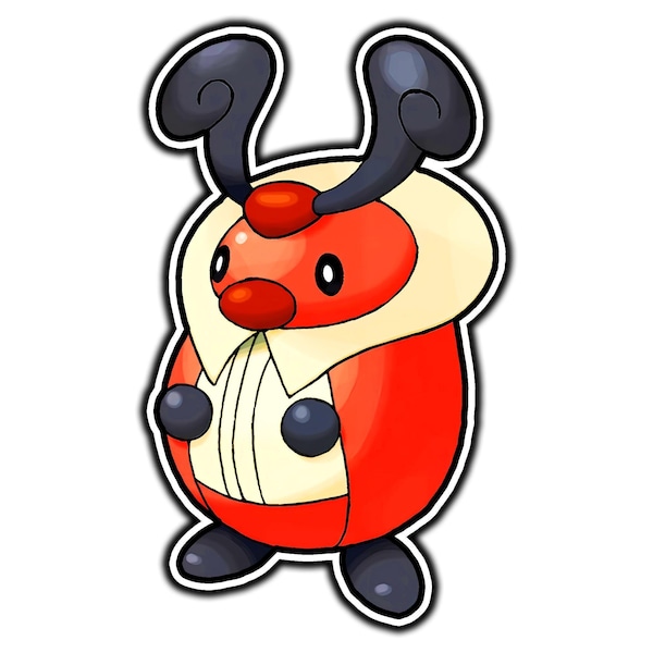 Kricketot Cute Anime Sticker | Waterproof Vinyl Decal for Laptop, Water Bottle, Car, Gamer Gift