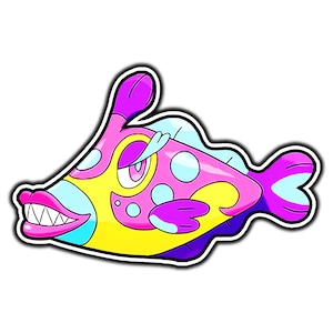 Bruxish Cute Anime Sticker | Waterproof Vinyl Decal for Laptop, Water Bottle, Car, Gamer Gift