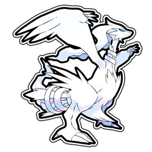 Reshiram Cute Anime Sticker | Waterproof Vinyl Decal for Laptop, Water Bottle, Car, Gamer Gift