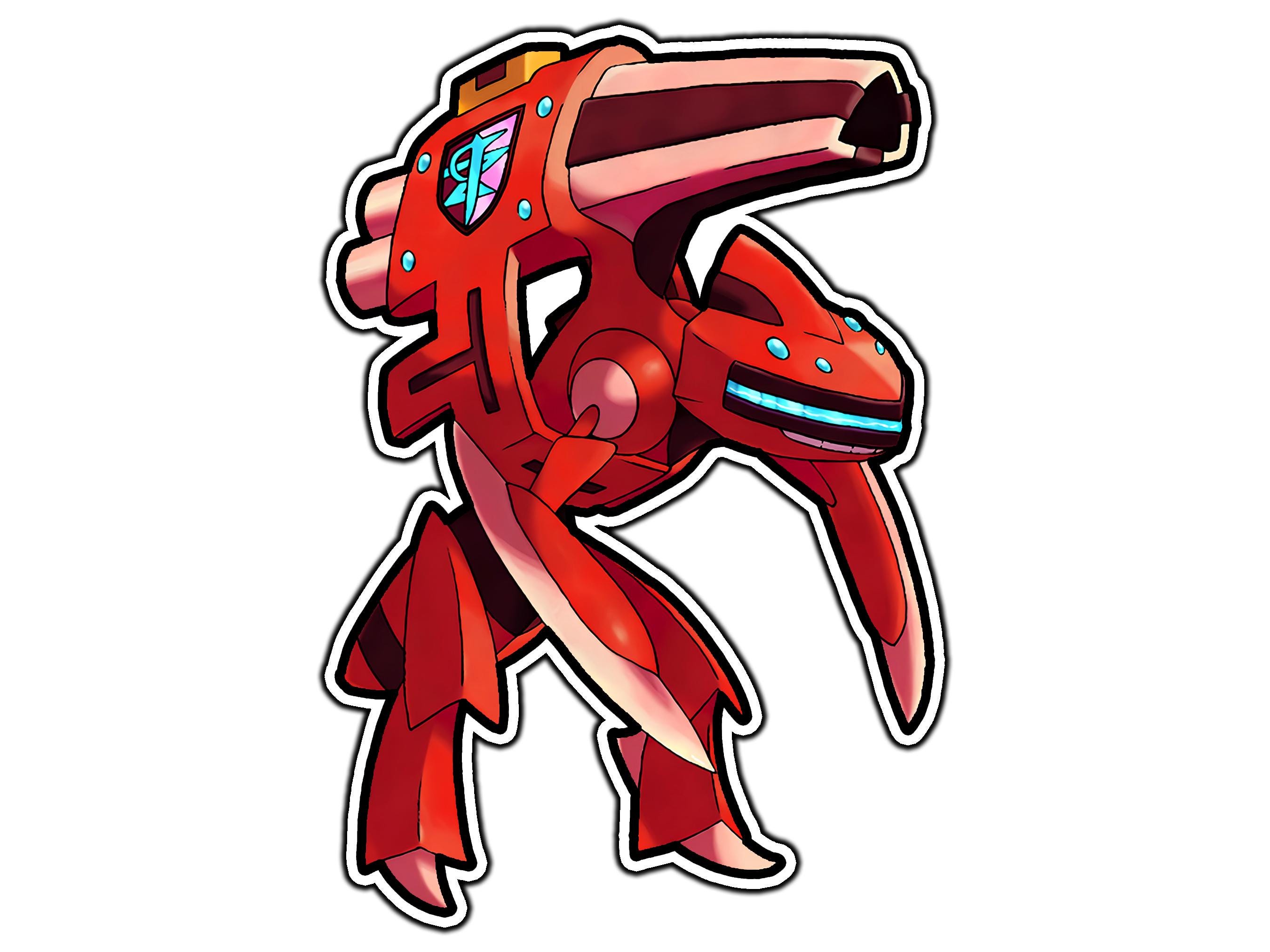 Shiny Mega Genesect Cute Anime Sticker | Waterproof Vinyl Decal for Laptop,  Water Bottle, Car, Gamer Gift - Etsy, image size:2700x2025