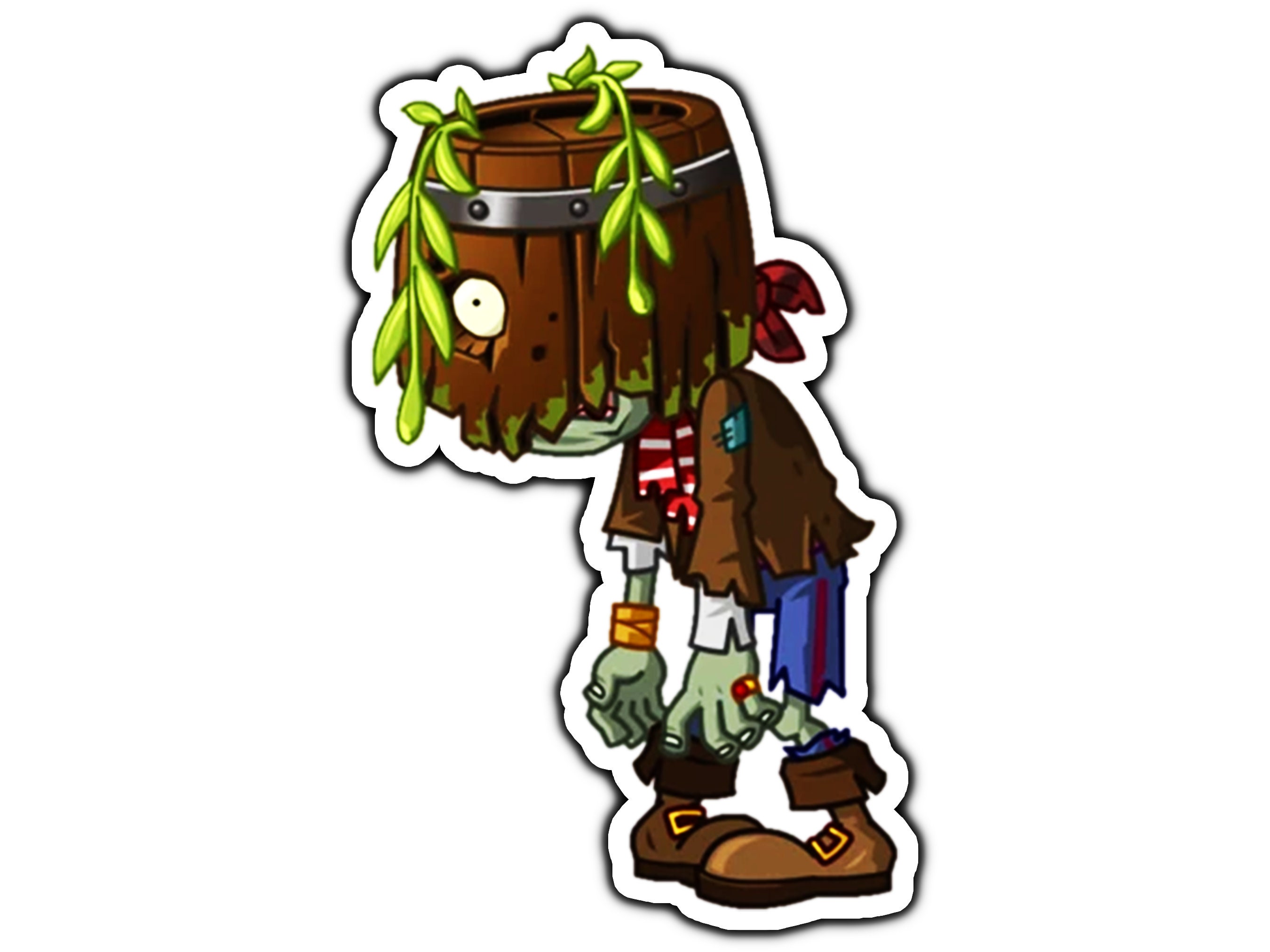 How to Draw Poncho Zombie, Plants vs Zombies