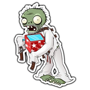 How to Draw Poncho Zombie, Plants vs Zombies