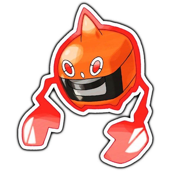 Rotom Heat Sticker | Water Proof, Weather Proof, Vinyl Sticker Decal, Gifts For Him, Gifts For Her
