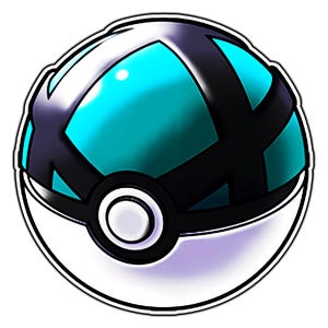 Net Ball | Poke Ball Cute Anime Sticker | Waterproof Vinyl Decal for Laptop, Water Bottle, Car, Gamer Gift