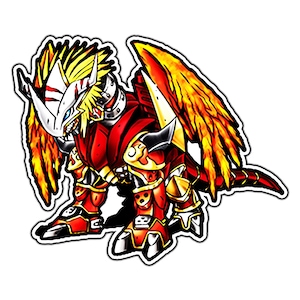 Ancient Greymon Anime Sticker | Waterproof Vinyl Decal for Laptop, Water Bottle, Car, Gamer Gift