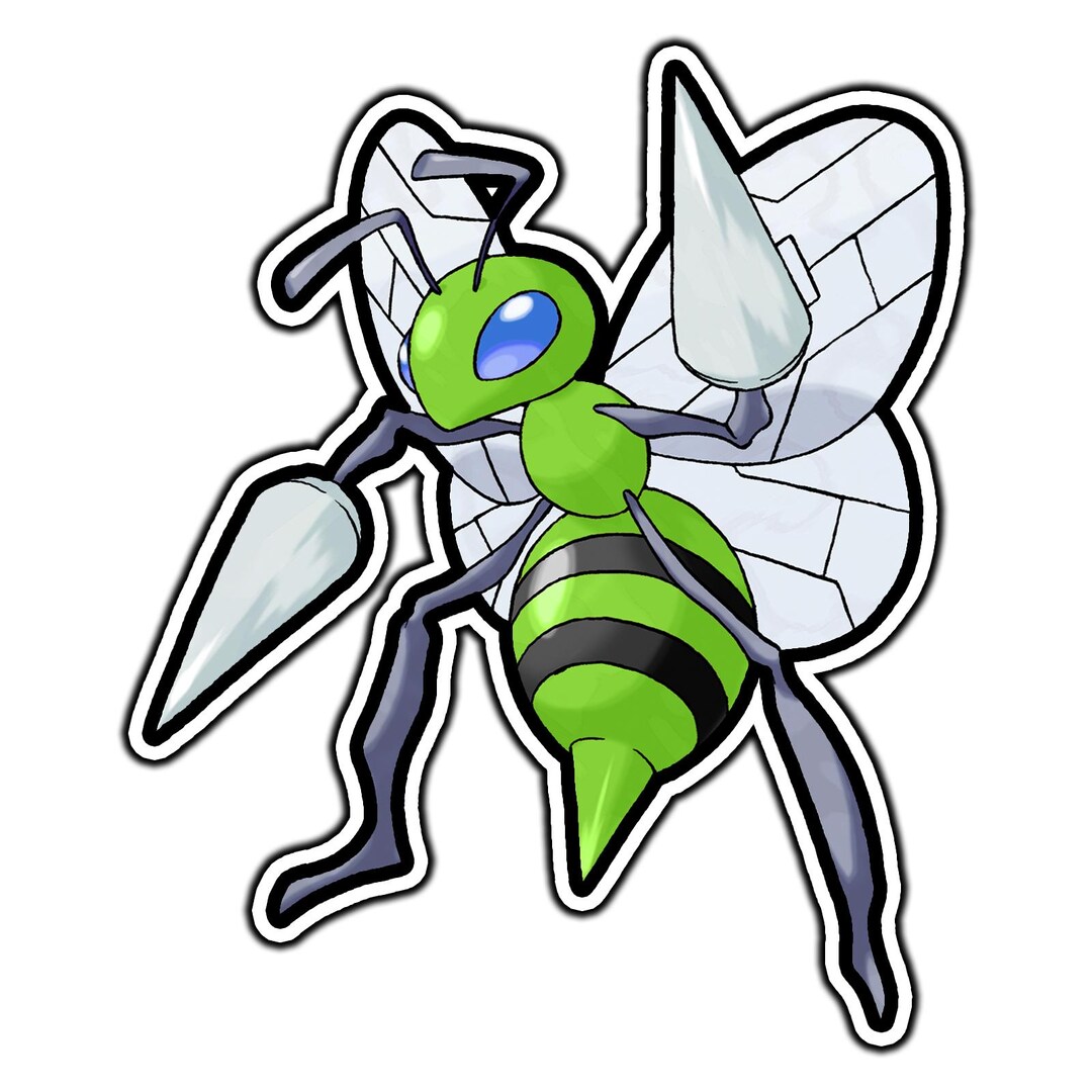 Shiny Beedrill #1 Cute Anime Sticker | Waterproof Vinyl Decal for ...