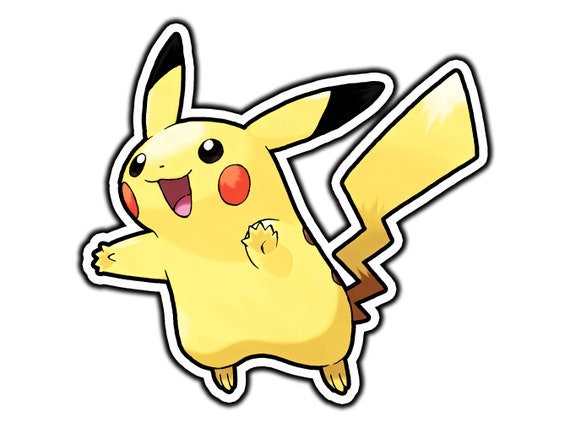 Pikachu Sticker | Water Proof, Weather Proof, Vinyl Sticker Decal, Gifts  For Him, Gifts For Her