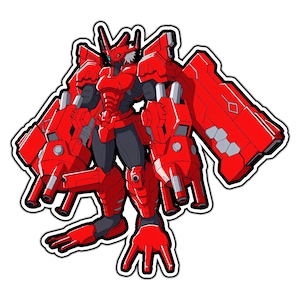Blitz Greymon Anime Sticker | Waterproof Vinyl Decal for Laptop, Water Bottle, Car, Gamer Gift
