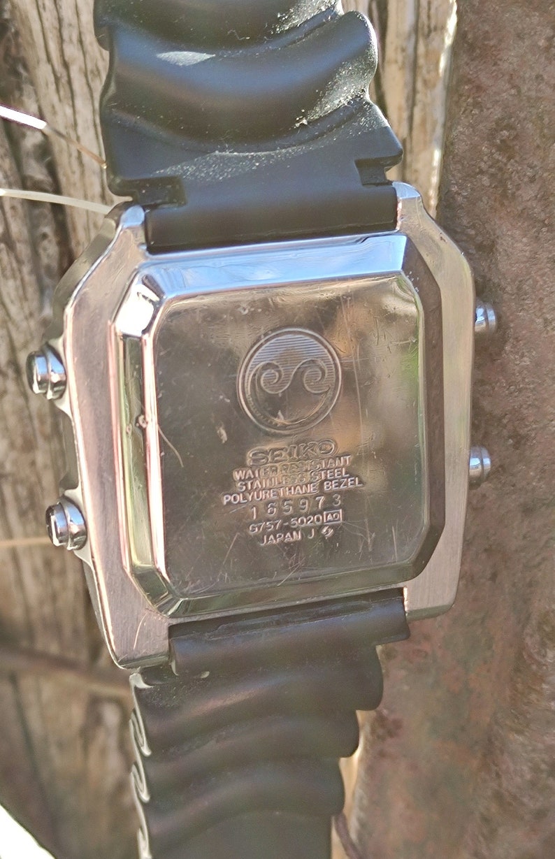 Seiko G757-5020 'Sports 100' reloj digital vintage - Etsy México