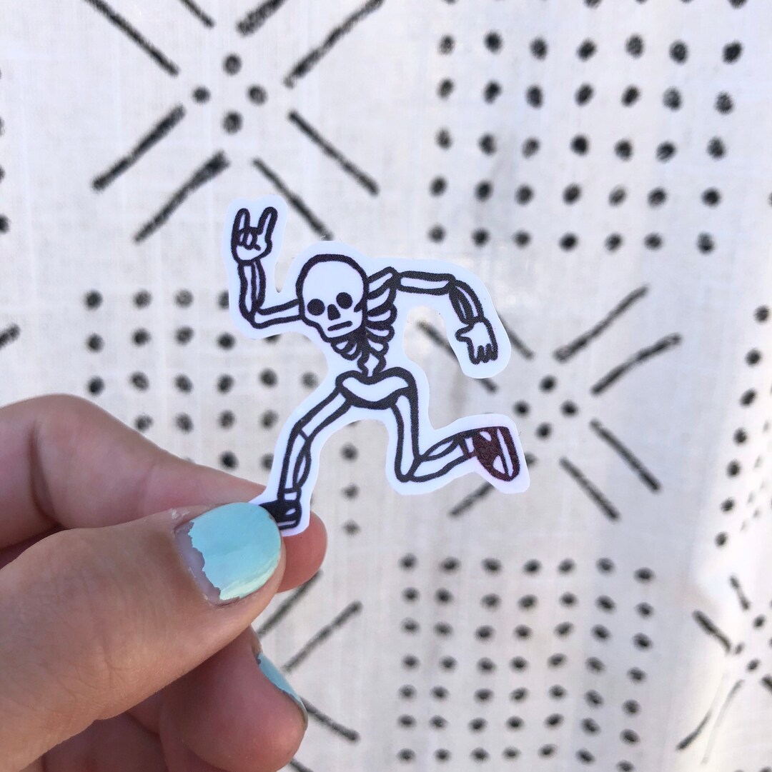 Skeleton Sticker - Etsy