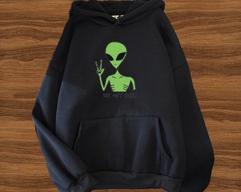 alien in a hoodie