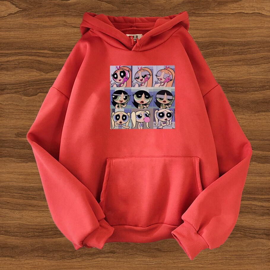 Powerpuff Girls Hoodie Esthetische Leuke Sweatshirt Pullover Etsy