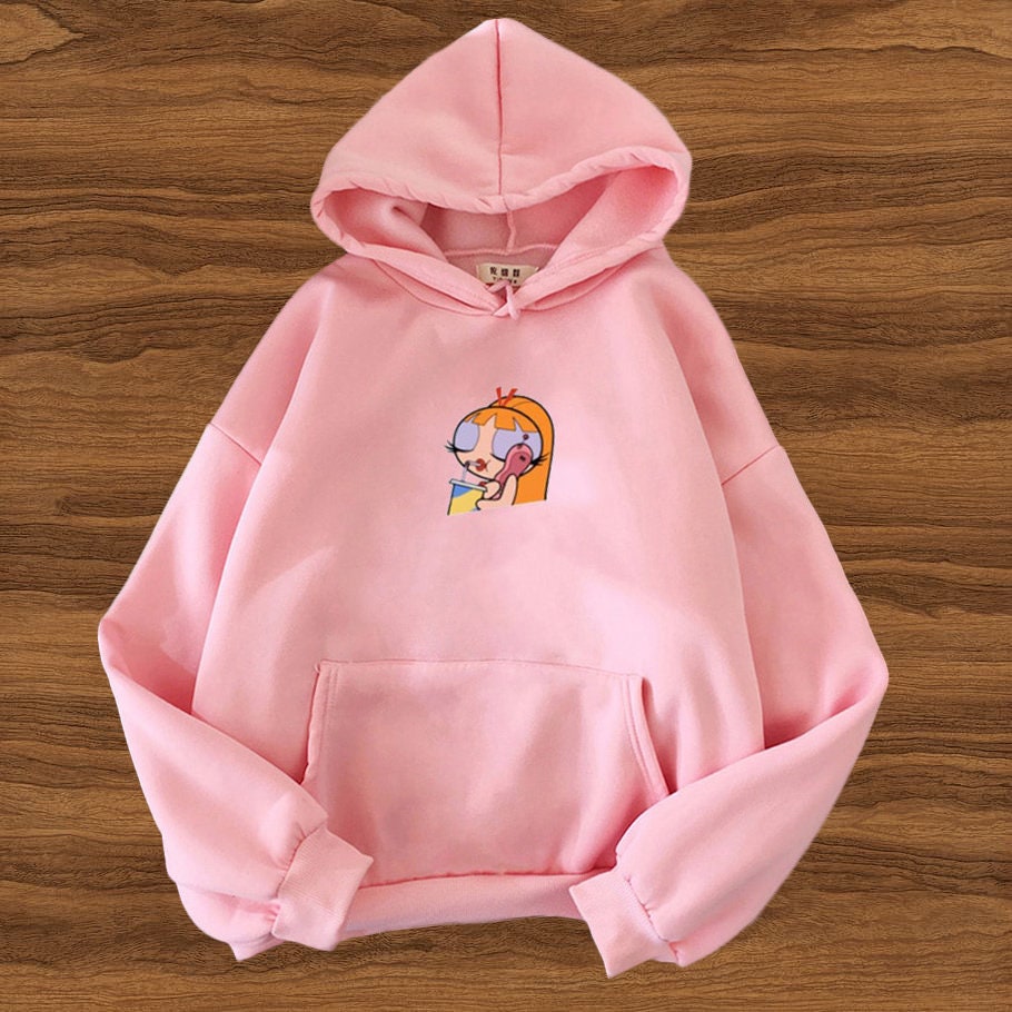 Powerpuff Girls Hoodie Aesthetic Cute Sweatshirt Pullover Etsy