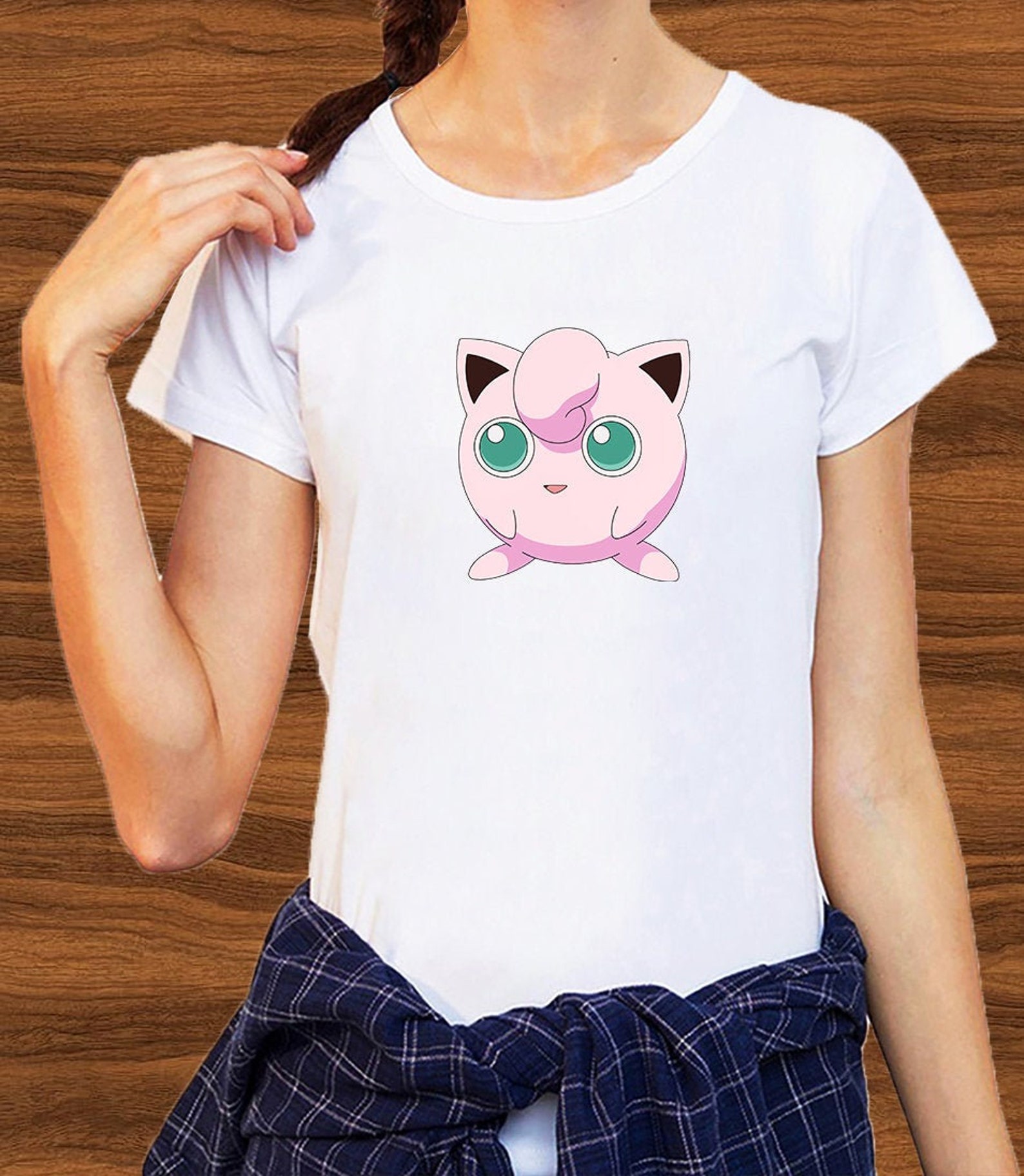 Pokemon Cute Jigglypuff Shirt Women White Tee Sleeve Tee Shirt Etsy
