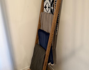 Solid Wood Blanket Ladder – Handmade – Multiple Sizes
