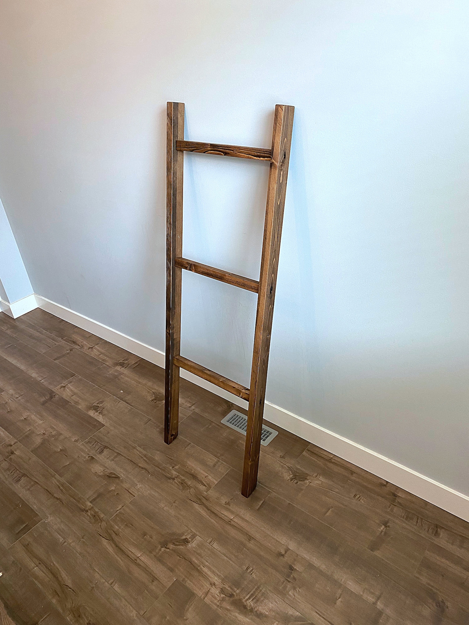 Rustic Real Wood Blanket Ladder Etsy