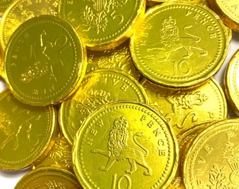 Gold Milk Chocolate Coins 100g