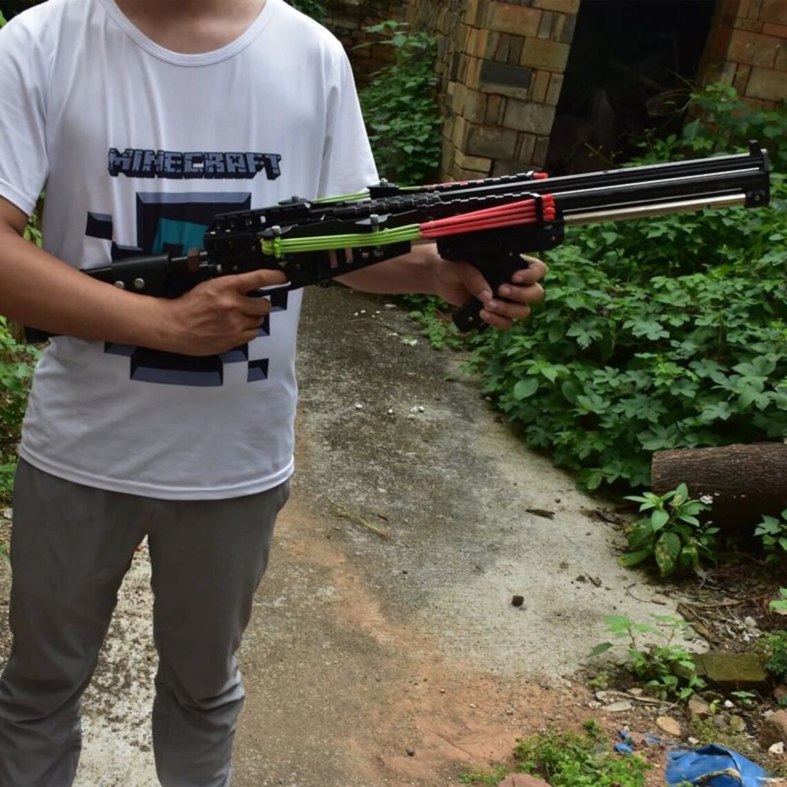 Wolf King Powerful Slingshot Rifle Metal Hunting Catapult Etsy