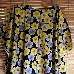 Cotton Flower Print Kaftan Beautiful Dress, Summer Caftan, Bridesmaid clothing, Summer Wedding Guest Dress, Cocktail Boho Floral Dress linen
