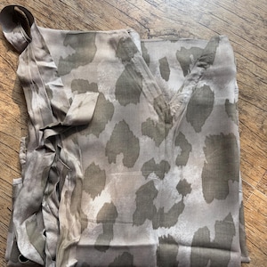 Camouflage print caftan with detachable belt robe kaftan dress for women