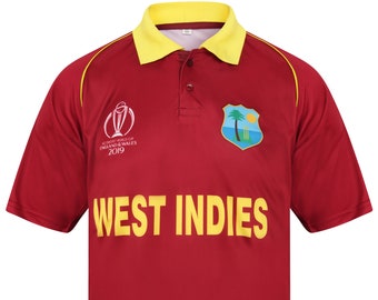 West Indies Cricket Shirt | West Indies Cricket Jersey | World Cup 2019 Edition | UK Seller