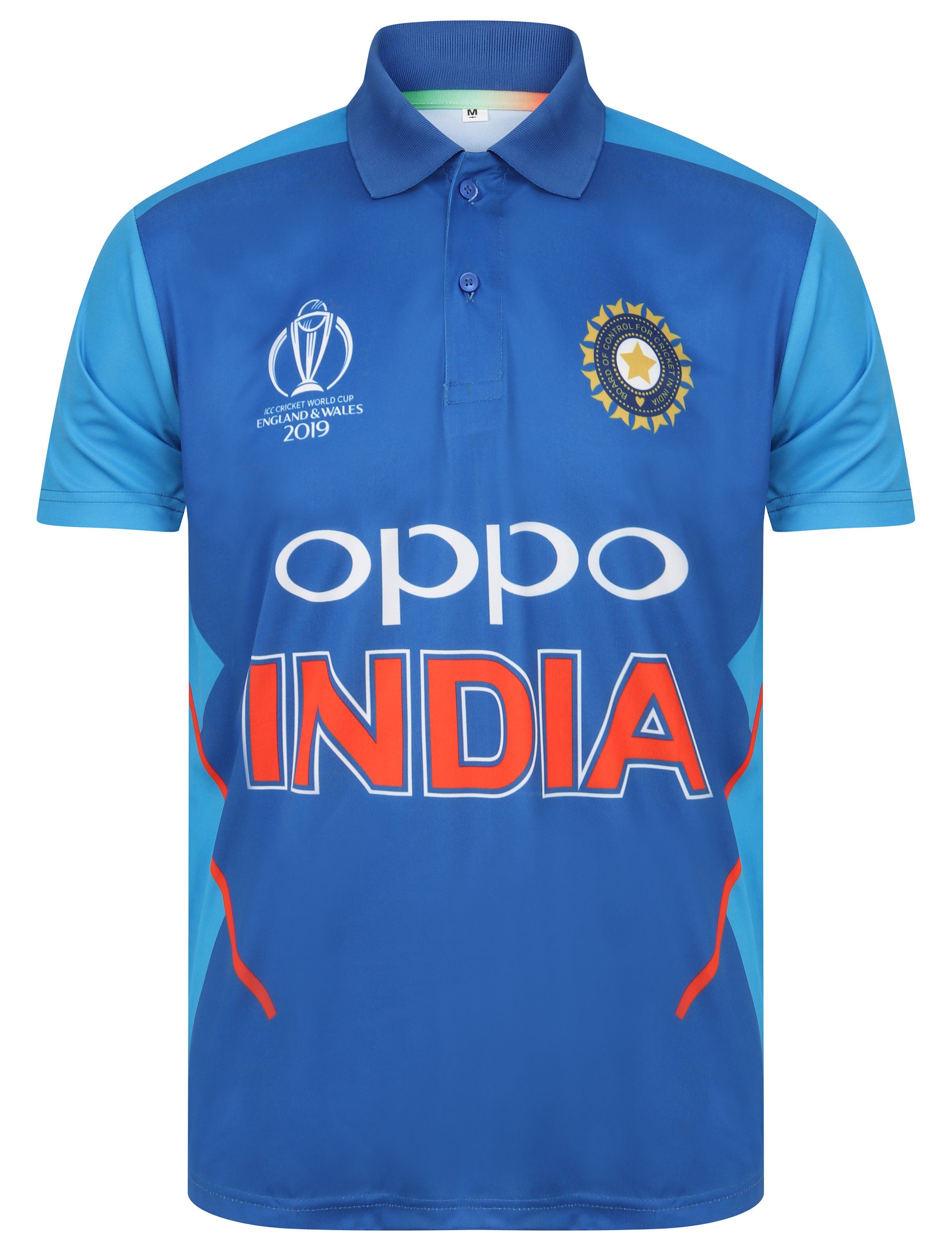 SRSR Team India Cricket Jersey -RIB POLO COTTON COLLAR- World Cup