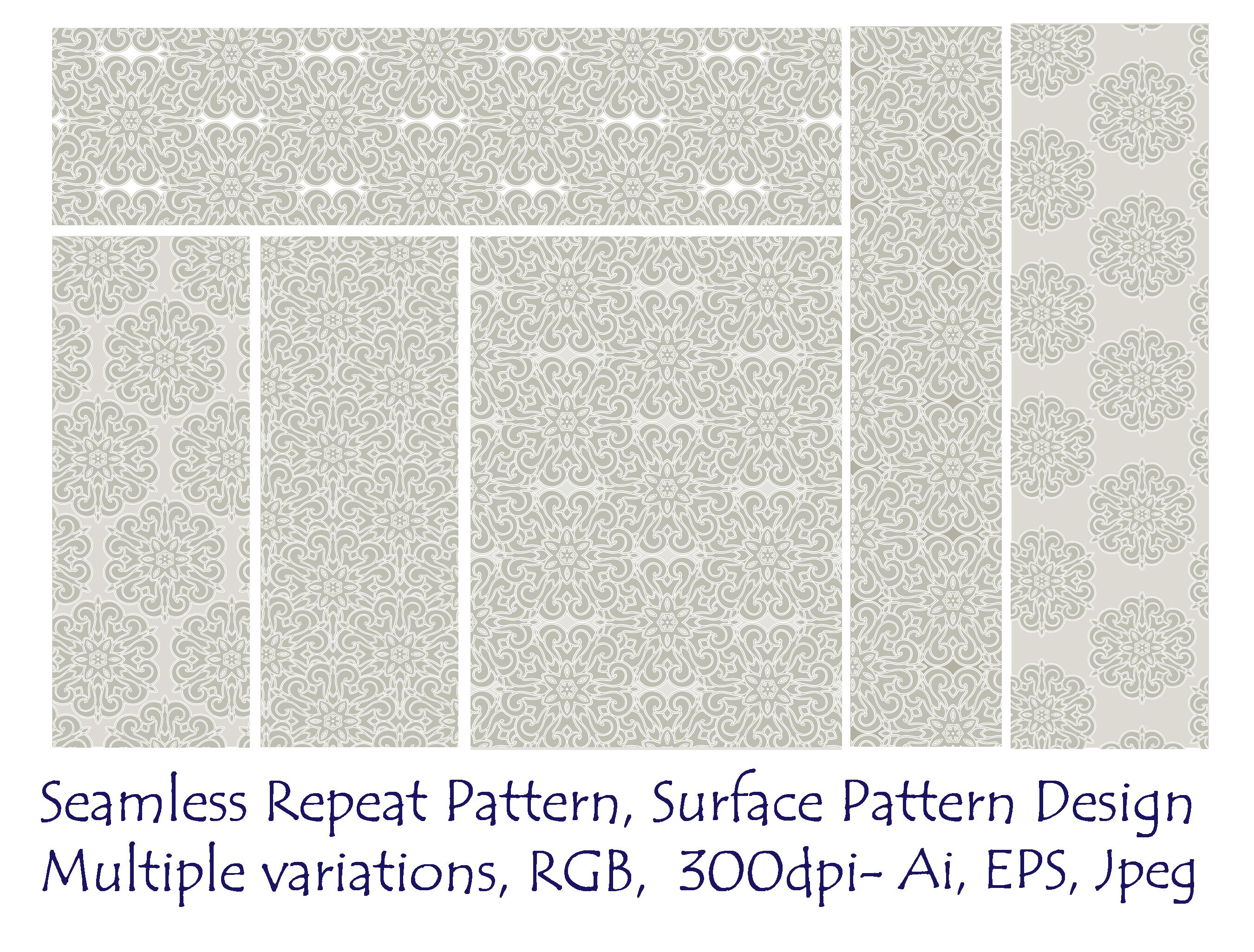 Repeat Pattern Design Card Papercraft Card Making & Stationery Jpeg Illustrator Geometric Floral ...