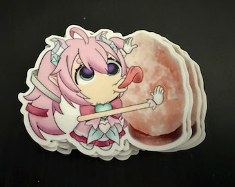 chibidoki salt lamp licking sticker