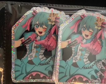 Hatsune Miku idol sticker glitter