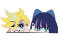 panty and stocking anime peeker stickers
