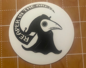 Reaper in the area logo sticker