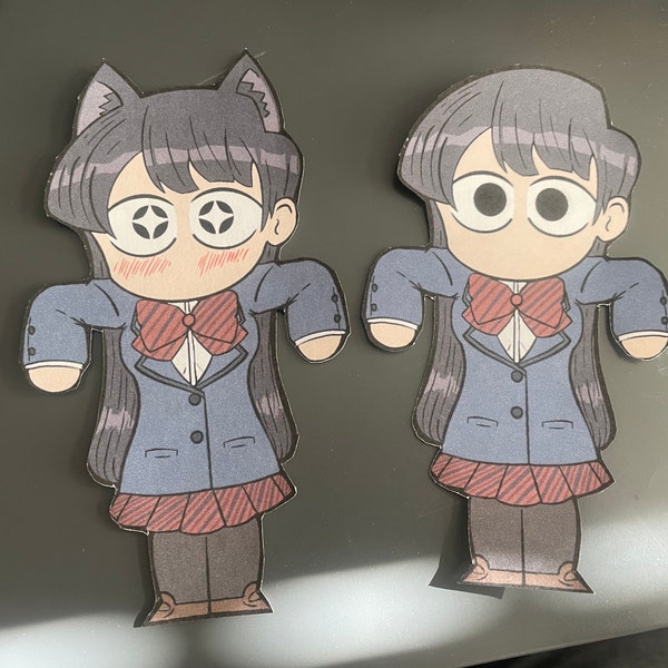 Komi San bookmarks or sticker Komi San can’t communicate art laminated waterproof book marker