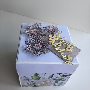 Exploding box, handmade birthday card, gift box