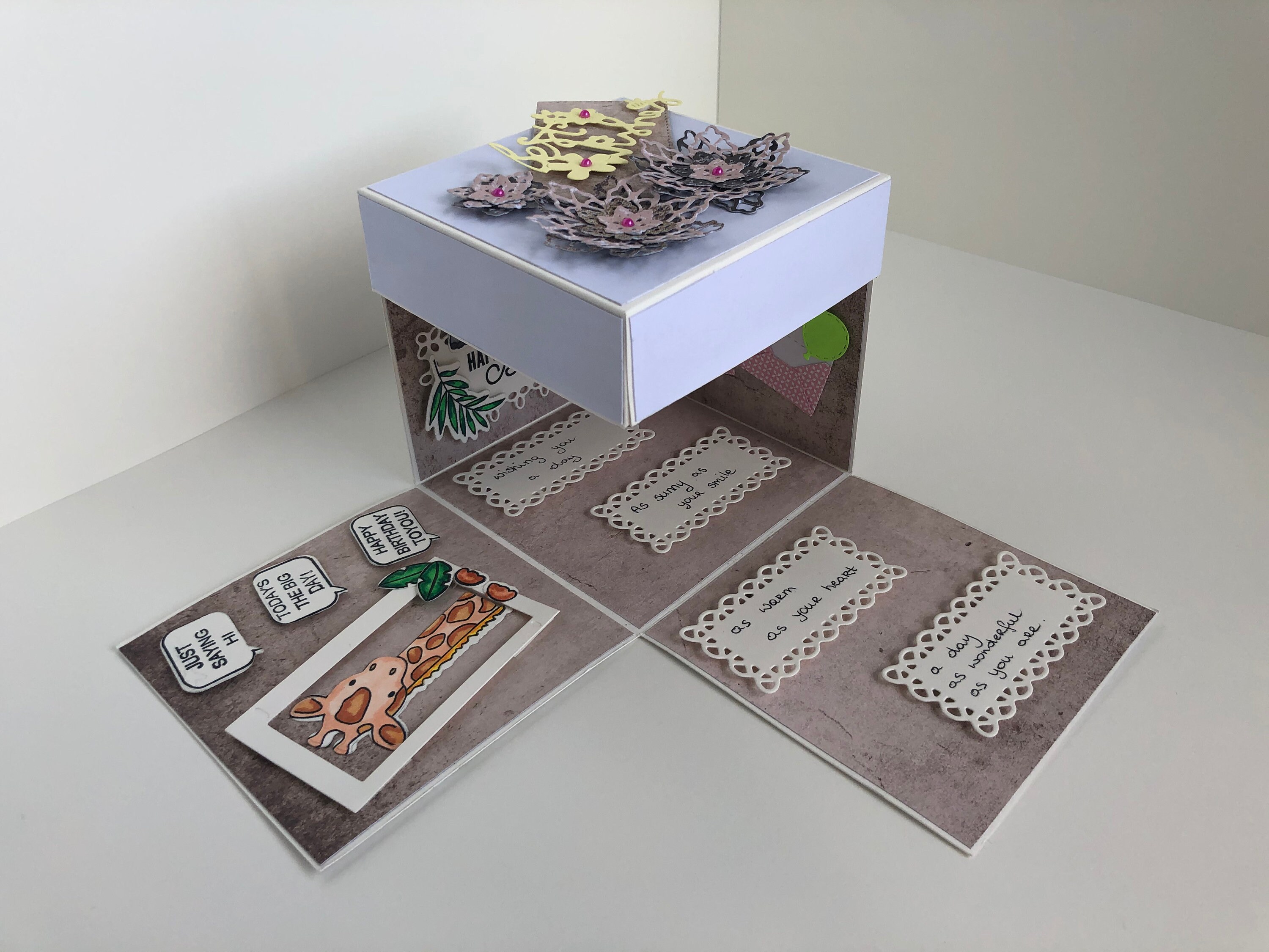 Exploding Box, Handmade Birthday Card, Gift Box - Etsy